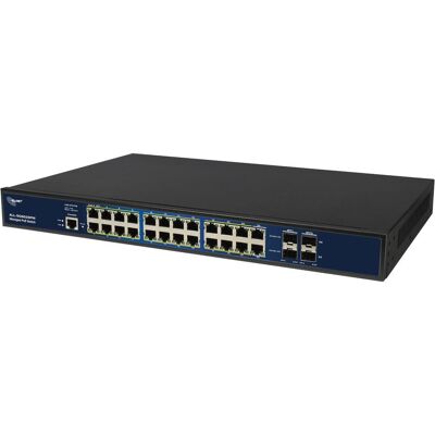 Allnet Switch full managed Layer2+ 26 Port &bull 24x GbE &bull PoE Budget 370W &bull 22x PoE at &bul (26 ports), Switch réseau, Gris, Noir - Publicité Allnet Switch full managed Layer2+ 26 Port &bull 24x GbE &bull PoE Budget 370W &bull 22x PoE at &bul (26 ports), Switch réseau, Gris, Noir - Publicité