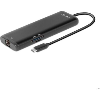 Club 3D Hub USB Gen1 Type-C 8-en-1 (USB-C, 8 ports), Station d’accueil + hub USB, Noir - Publicité Club 3D Hub USB Gen1 Type-C 8-en-1 (USB-C, 8 ports), Station d’accueil + hub USB, Noir - Publicité