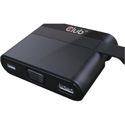 Club 3D SenseVision Mini Dock (USB-C, 1 portion), Station d’accueil + hub USB, Noir - Publicité Club 3D SenseVision Mini Dock (USB-C, 1 portion), Station d’accueil + hub USB, Noir - Publicité