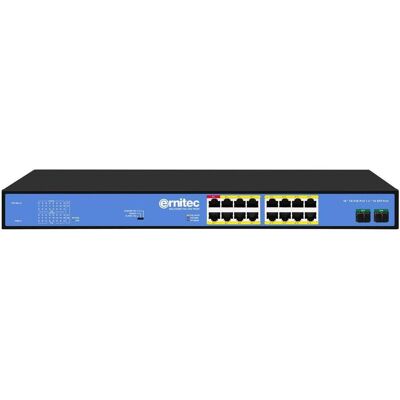 Ernitec Unmanaged Intelligent 16 PoE (16 ports), Switch réseau - Publicité Ernitec Unmanaged Intelligent 16 PoE (16 ports), Switch réseau - Publicité