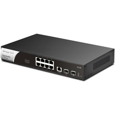 Draytek Vigor G2100 (10 ports), Switch réseau, Noir - Publicité Draytek Vigor G2100 (10 ports), Switch réseau, Noir - Publicité