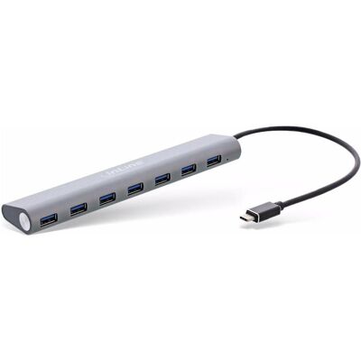 InLine Hub USB,7 x USB 3,1 (USB-C, 7 ports), Station d’accueil + hub USB, Argent - Publicité InLine Hub USB,7 x USB 3,1 (USB-C, 7 ports), Station d’accueil + hub USB, Argent - Publicité