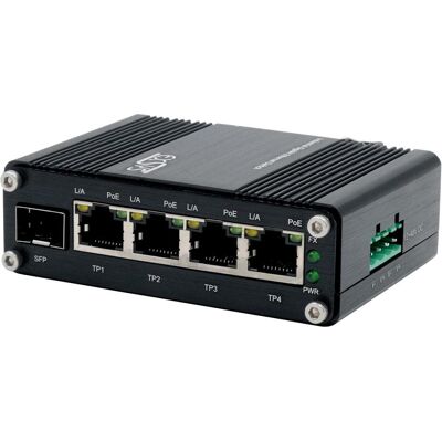Switch Ethernet Industriel Mini PoE+ EXSYS 4x 1 Gbit/s - Commutateur Réseau - Publicité Switch Ethernet Industriel Mini PoE+ EXSYS 4x 1 Gbit/s - Commutateur Réseau - Publicité