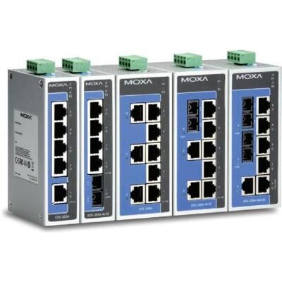 Moxa EtherDevice Switch EDS-205A-S-SC-T - commutateur (5 ports), Switch réseau, Gris - Publicité Moxa EtherDevice Switch EDS-205A-S-SC-T - commutateur (5 ports), Switch réseau, Gris - Publicité