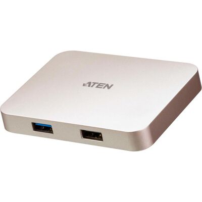 Aten Mini-dock UH3235 (USB-C, 3 ports), Station d’accueil + hub USB, Argent - Publicité Aten Mini-dock UH3235 (USB-C, 3 ports), Station d’accueil + hub USB, Argent - Publicité