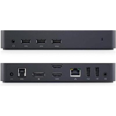 Dell Superspeed USB 3.0 (Port de connexion (propriétaire), 3 ports), Station d’accueil + hub USB, Noir - Publicité Dell Superspeed USB 3.0 (Port de connexion (propriétaire), 3 ports), Station d’accueil + hub USB, Noir - Publicité