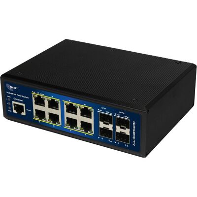 Allnet Switch industriel full managed Layer2+ 12 Port GbE &bull PoE Budget 240W &bull 8x PoE at &bul (12 ports), Switch réseau, Noir - Publicité Allnet Switch industriel full managed Layer2+ 12 Port GbE &bull PoE Budget 240W &bull 8x PoE at &bul (12 ports), Switch réseau, Noir - Publicité