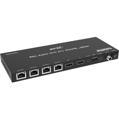 Eaton System przekazu sygnału AV InLine Video Splitter/Extender, 1x4, Cat.6, HDMI 4K/30Hz, Set, Hub - Publicité Eaton System przekazu sygnału AV InLine Video Splitter/Extender, 1x4, Cat.6, HDMI 4K/30Hz, Set, Hub - Publicité