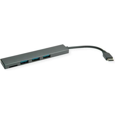 Roline 14.02.5051 (USB-C, 3 ports), Station d’accueil + hub USB, Gris - Publicité Roline 14.02.5051 (USB-C, 3 ports), Station d’accueil + hub USB, Gris - Publicité