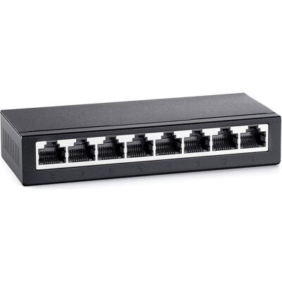 Devolo Gigabit Switch 8 Port 7234 (8 ports), Switch réseau, Noir - Publicité Devolo Gigabit Switch 8 Port 7234 (8 ports), Switch réseau, Noir - Publicité