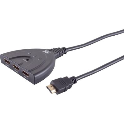 Shiverpeaks -BASIC-S--Commutateur HDMI 3x1, ABS, 4K60Hz, Eco, noir, Hub - Publicité Shiverpeaks -BASIC-S--Commutateur HDMI 3x1, ABS, 4K60Hz, Eco, noir, Hub - Publicité
