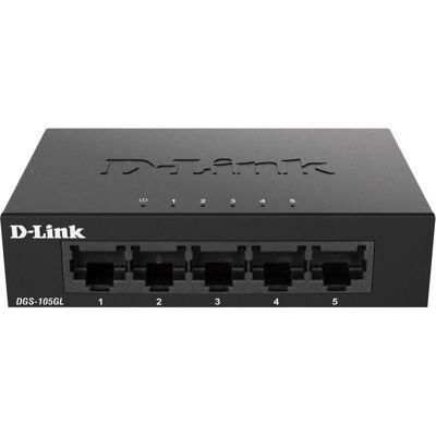 D-Link Interrupteur DGS-105GL 5GE dans le commerce de détail (5 ports), Switch réseau, Noir - Publicité D-Link Interrupteur DGS-105GL 5GE dans le commerce de détail (5 ports), Switch réseau, Noir - Publicité