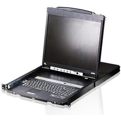 Aten CL5816N 48cm-LCD KVM Switch USB-PS/2,VGA, 16 Port Tastaturlayout US, Commutateur KVM, Noir - Publicité Aten CL5816N 48cm-LCD KVM Switch USB-PS/2,VGA, 16 Port Tastaturlayout US, Commutateur KVM, Noir - Publicité
