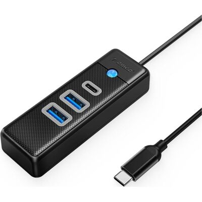 Orico Adaptateur Hub USB-C vers 2x USB 3.0 + USB-C, 5 Gbps, 0.15m (Noir) (USB-C, 3 ports), Station d’accueil + hub USB, Noir - Publicité Orico Adaptateur Hub USB-C vers 2x USB 3.0 + USB-C, 5 Gbps, 0.15m (Noir) (USB-C, 3 ports), Station d’accueil + hub USB, Noir - Publicité
