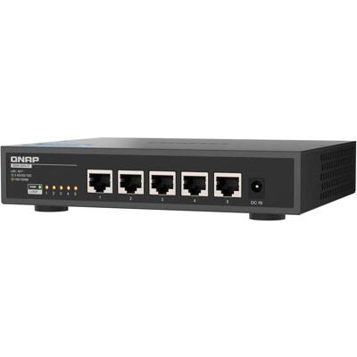 QNAP QSW-3205-5T (5 ports), Switch réseau, Noir - Publicité QNAP QSW-3205-5T (5 ports), Switch réseau, Noir - Publicité