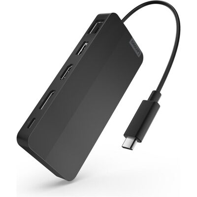 IBM USB-C Dual Display Travel Dock (w/ adapter) (USB-C), Station d’accueil + hub USB, Noir - Publicité IBM USB-C Dual Display Travel Dock (w/ adapter) (USB-C), Station d’accueil + hub USB, Noir - Publicité