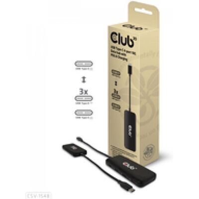 Club 3D Club3D USB Hub Type C > 4x USB Type C 10Gbps + 100W PD St/Bu retail (USB-C, 4 ports), Station d’accueil + hub USB, Noir - Publicité Club 3D Club3D USB Hub Type C > 4x USB Type C 10Gbps + 100W PD St/Bu retail (USB-C, 4 ports), Station d’accueil + hub USB, Noir - Publicité