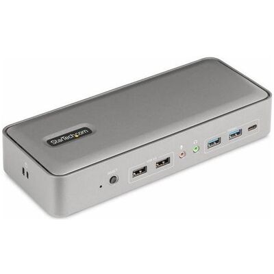StarTech 129UE-USBC-KVM-DOCK, Commutateur KVM, Argent - Publicité StarTech 129UE-USBC-KVM-DOCK, Commutateur KVM, Argent - Publicité