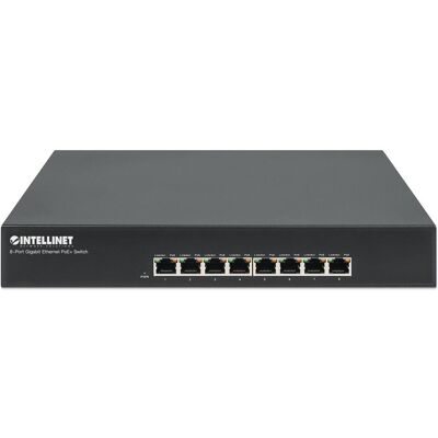 Intellinet Commutateur Gigabit de bureau (8 ports), Switch réseau, Noir - Publicité Intellinet Commutateur Gigabit de bureau (8 ports), Switch réseau, Noir - Publicité