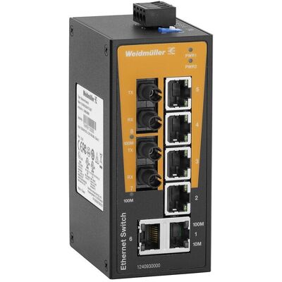 Commutateur Ethernet Industriel Weidmüller IE-SW-BL08T-6TX-2ST - Publicité Commutateur Ethernet Industriel Weidmüller IE-SW-BL08T-6TX-2ST - Publicité