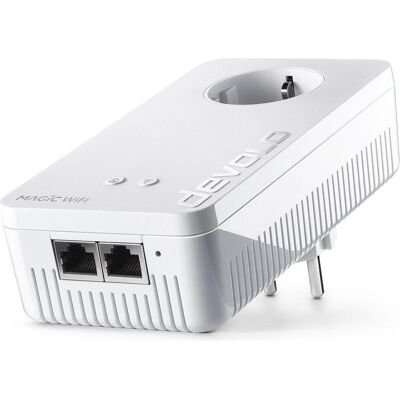 Devolo Adattatore di Estensione Magic 2 WiFi 6 Next (3000 Mbit/s), CPL, Blanc - Publicité Devolo Adattatore di Estensione Magic 2 WiFi 6 Next (3000 Mbit/s), CPL, Blanc - Publicité