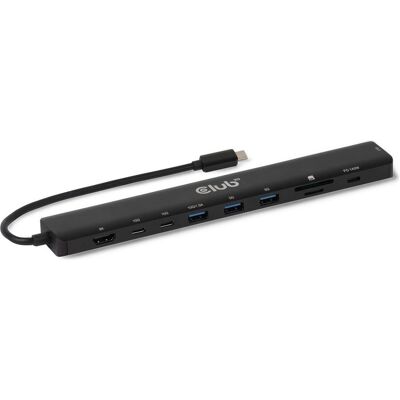 Club 3D Club3D Tragbare Docking USB-C ->2xUSB-C/3xUSB-A/HDMI/SD BK retail (USB-C, 10 ports), Station d’accueil + hub USB, Noir - Publicité Club 3D Club3D Tragbare Docking USB-C ->2xUSB-C/3xUSB-A/HDMI/SD BK retail (USB-C, 10 ports), Station d’accueil + hub USB, Noir - Publicité