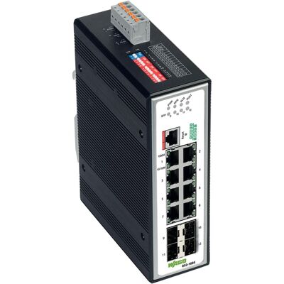 Wago 852-1605 Switch Industriel Géré - 8 Ports, Noir - Publicité Wago 852-1605 Switch Industriel Géré - 8 Ports, Noir - Publicité