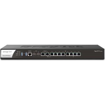 Draytek Router Vigor 3912S 2x 10G/1G SFP+ 2x 2.5G/1G/100M/10M 4x 1G/100M/10M Ethernet, Routeur, Noir - Publicité Draytek Router Vigor 3912S 2x 10G/1G SFP+ 2x 2.5G/1G/100M/10M 4x 1G/100M/10M Ethernet, Routeur, Noir - Publicité