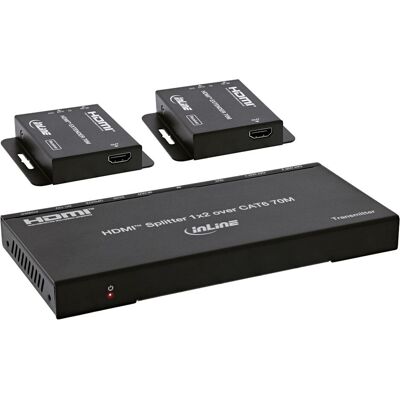 Eaton System przekazu sygnału AV InLine Video Splitter/Extender, 1x2, Cat.6, HDMI 4K/30Hz, Set, Hub - Publicité Eaton System przekazu sygnału AV InLine Video Splitter/Extender, 1x2, Cat.6, HDMI 4K/30Hz, Set, Hub - Publicité