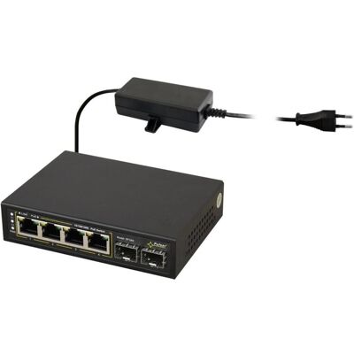 Pulsar INTERRUPTEUR POE 4+2SFP SFG64 (6 ports), Switch réseau, Noir - Publicité Pulsar INTERRUPTEUR POE 4+2SFP SFG64 (6 ports), Switch réseau, Noir - Publicité