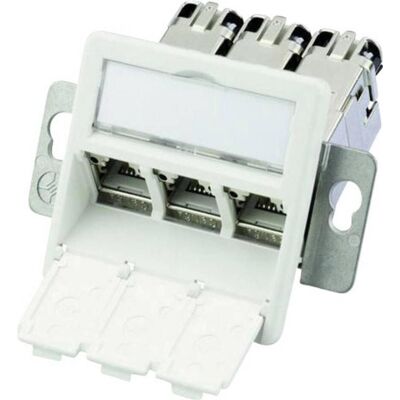 Module réseau Telegärtner AMJ-S 3 ports - Cat.6A PoE - Publicité Module réseau Telegärtner AMJ-S 3 ports - Cat.6A PoE - Publicité