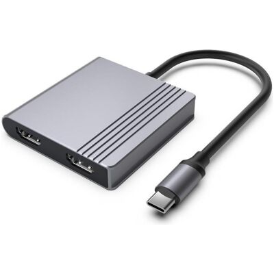 Gembird Adapter USB Type-C 3w1 (Port USB + HDMI + Pd) Gwiezdna Szarość (USB-C, 3 ports), Station d’accueil + hub USB, Gris - Publicité Gembird Adapter USB Type-C 3w1 (Port USB + HDMI + Pd) Gwiezdna Szarość (USB-C, 3 ports), Station d’accueil + hub USB, Gris - Publicité