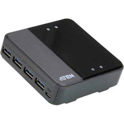 Aten US3344 Partage 4 ports USB vers USB-C (4 ports), Station d’accueil + hub USB, Noir - Publicité Aten US3344 Partage 4 ports USB vers USB-C (4 ports), Station d’accueil + hub USB, Noir - Publicité