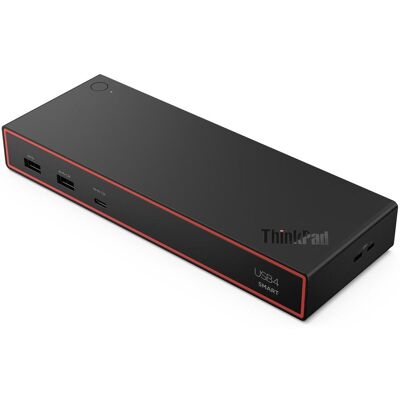 IBM ThinkPad USB4 Smart Dock 5500 w/135W, Station d’accueil + hub USB, Noir - Publicité IBM ThinkPad USB4 Smart Dock 5500 w/135W, Station d’accueil + hub USB, Noir - Publicité