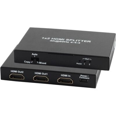 Diviseur HDMI Shiverpeaks SHVP SP05-10001 - 4K/2K HDR - 2 Sorties - Publicité Diviseur HDMI Shiverpeaks SHVP SP05-10001 - 4K/2K HDR - 2 Sorties - Publicité