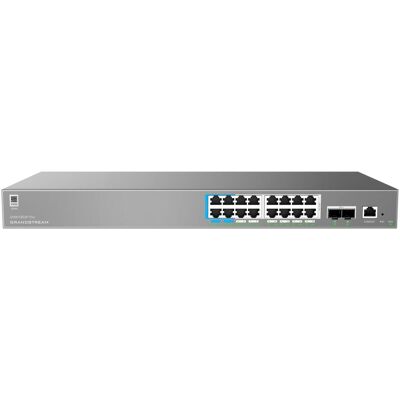 Grandstream GWN7802P Pro L2++ Managed Network switch, 16x 1Gb RJ45, PoE++, SFP+, DHCP, CLI, VLAN (20 ports), Switch réseau - Publicité Grandstream GWN7802P Pro L2++ Managed Network switch, 16x 1Gb RJ45, PoE++, SFP+, DHCP, CLI, VLAN (20 ports), Switch réseau - Publicité