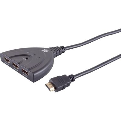 Shiverpeaks S/CONN maximum connectivity Commutateur HDMI 3x1, ABS, 4K60Hz, Eco, noir, Hub - Publicité Shiverpeaks S/CONN maximum connectivity Commutateur HDMI 3x1, ABS, 4K60Hz, Eco, noir, Hub - Publicité