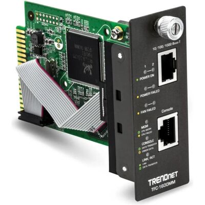 Trendnet Module de gestion SNMP, port Fast Ethernet 10/100Mbps (2 ports), Switch réseau, Noir - Publicité Trendnet Module de gestion SNMP, port Fast Ethernet 10/100Mbps (2 ports), Switch réseau, Noir - Publicité