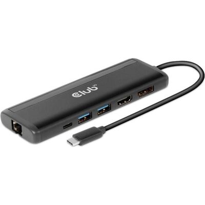 Club 3D Hub USB Gen1 Type-C 8-en-1 (USB-C, 8 ports), Station d’accueil + hub USB, Noir - Publicité Club 3D Hub USB Gen1 Type-C 8-en-1 (USB-C, 8 ports), Station d’accueil + hub USB, Noir - Publicité