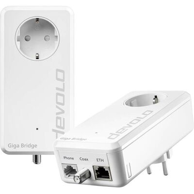 Devolo Giga Bridge (1000 Mbit/s), CPL - Publicité Devolo Giga Bridge (1000 Mbit/s), CPL - Publicité