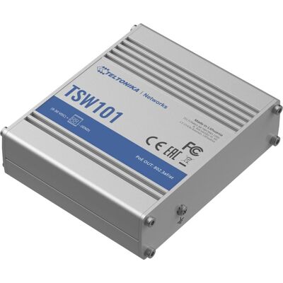 Teltonika TSW101 000000 - Commutateur PoE+ pour véhicules (5 ports), Switch réseau, Noir - Publicité Teltonika TSW101 000000 - Commutateur PoE+ pour véhicules (5 ports), Switch réseau, Noir - Publicité