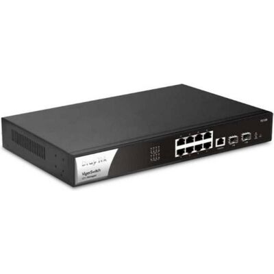 Draytek VigorSwitch P2100 (10 ports), Switch réseau, Noir - Publicité Draytek VigorSwitch P2100 (10 ports), Switch réseau, Noir - Publicité