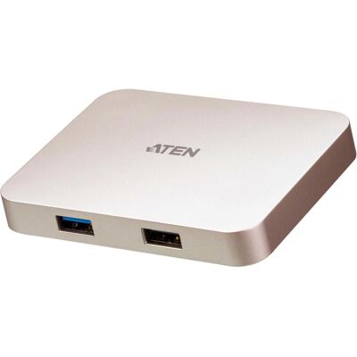 Aten Mini-dock UH3235 (USB-C, 3 ports), Station d’accueil + hub USB, Rose - Publicité Aten Mini-dock UH3235 (USB-C, 3 ports), Station d’accueil + hub USB, Rose - Publicité