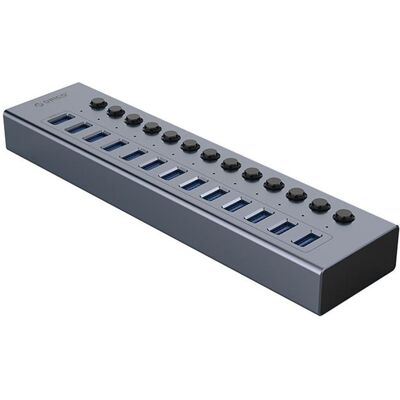 Orico Converter BT2U3-13AB Hub 13x USB-A 3.0 with switches - gray (13 ports), Station d’accueil + hub USB, Gris - Publicité Orico Converter BT2U3-13AB Hub 13x USB-A 3.0 with switches - gray (13 ports), Station d’accueil + hub USB, Gris - Publicité