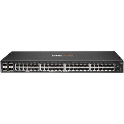 Aruba HPE Networking CX 6000 48p 10M/100M/1G 4p SFP 1G Switch EU en (52 ports), Switch réseau, Noir - Publicité Aruba HPE Networking CX 6000 48p 10M/100M/1G 4p SFP 1G Switch EU en (52 ports), Switch réseau, Noir - Publicité