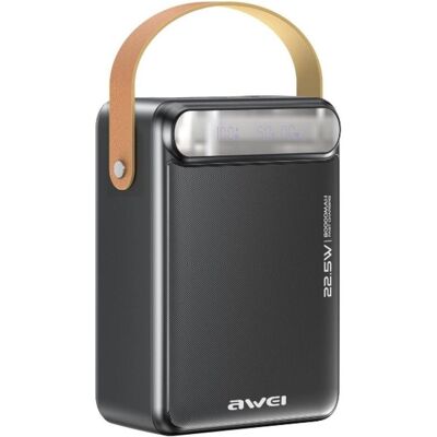 Awei P102K (80000 mAh, 22.50 W), Chargeur de secours, Noir - Publicité Awei P102K (80000 mAh, 22.50 W), Chargeur de secours, Noir - Publicité
