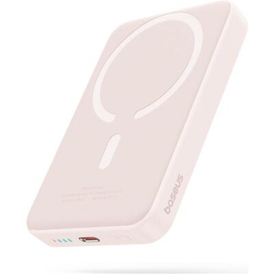 Baseus Magnetic Mini (10000 mAh, 20 W, 38.50 Wh), Chargeur de secours, Pink - Publicité Baseus Magnetic Mini (10000 mAh, 20 W, 38.50 Wh), Chargeur de secours, Pink - Publicité