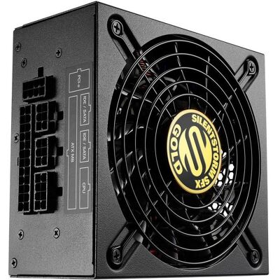Sharkoon SilentStorm SFX Gold (500 W), Alimentation PC, Noir - Publicité Sharkoon SilentStorm SFX Gold (500 W), Alimentation PC, Noir - Publicité