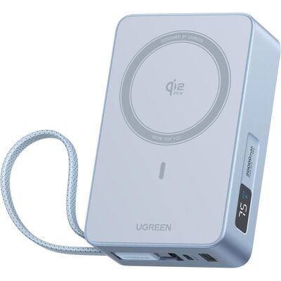 Ugreen MagFlow (20000 mAh, 45 W, 72 Wh), Chargeur de secours, Gris - Publicité Ugreen MagFlow (20000 mAh, 45 W, 72 Wh), Chargeur de secours, Gris - Publicité