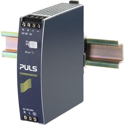 PULS, Distributeur de courant mobile, Alimentation pour rail DIN, 90%, 24V, 5A, 120W, Réglable - Publicité PULS, Distributeur de courant mobile, Alimentation pour rail DIN, 90%, 24V, 5A, 120W, Réglable - Publicité